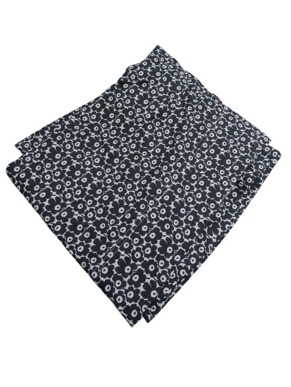 Marimekko Black White Floral Flat Sheet